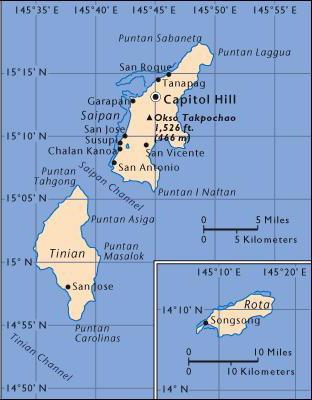 马里亚纳群岛国土面积示意图